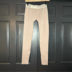 Gymshark Seamless Workout Leggings Size S Waist Band (color: Tan(G)
